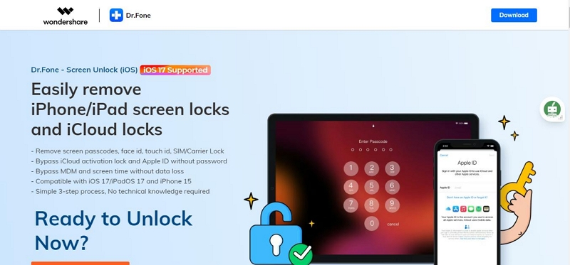 Dr.Fone 螢幕解鎖 | 10 個最佳 Apple MDM 繞過工具