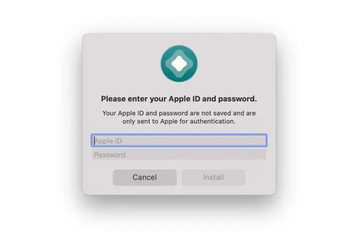 安裝 AltStore 輸入 Apple ID 和密碼