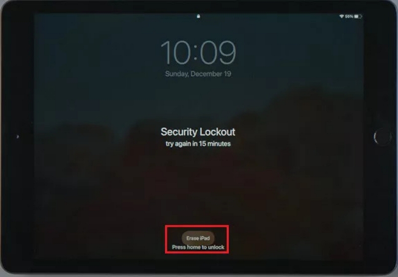 點擊擦除 iPad |無需 iTunes Restore 即可繞過 iPad 鎖定螢幕