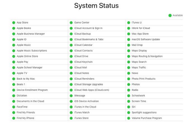 驗證Apple系統狀態| Apple ID 未啟用