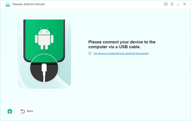 連結 Android 手機 | Passixer Android Unlocker 使用者指南