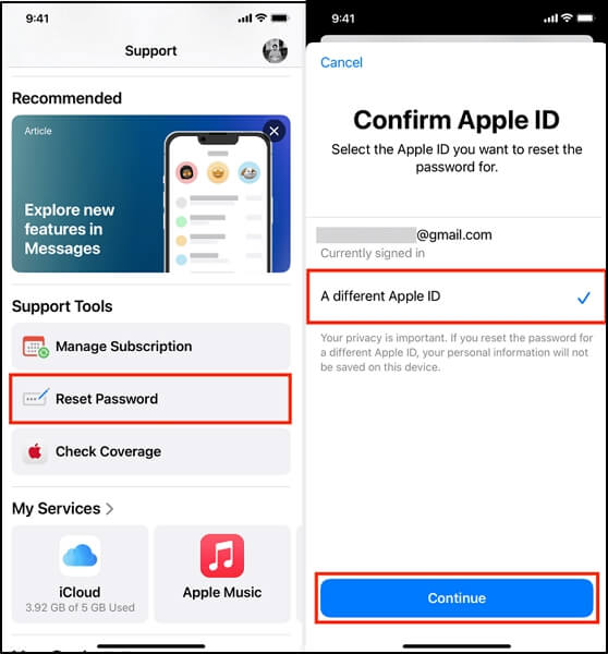 開啟 Apple 支援應用程式 |解鎖Apple ID