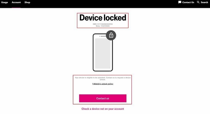 檢查設備解鎖狀態 |解鎖 T Mobile iPhone