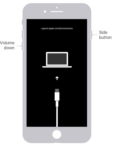 將 iPhone 7 置於恢復模式 | iPhone 不可用 沒有計時器