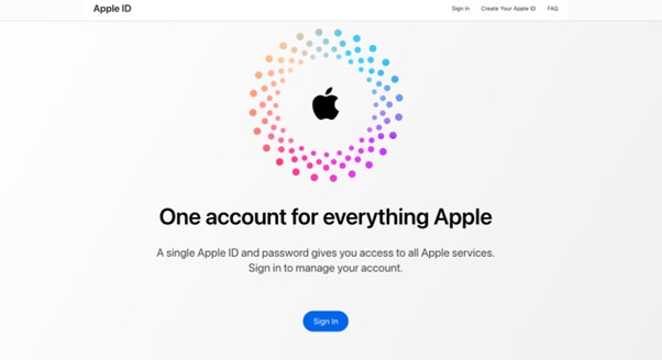 透過重設 Apple ID 密碼來退出無密碼 Apple ID 第 1 步